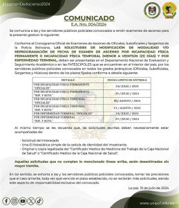 COMUNICADO E.A.NRO. 004/2024
