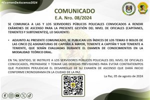 COMUNICADO E.A. NRO. 008/2024 “INDICE DE TEMAS Y BOLOS”