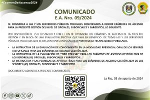 COMUNICADO E.A.NRO. 009/2024 “PUBLICACION DE INSTRUCTIVAS”