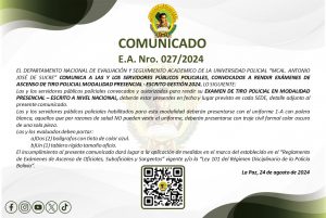 COMUNICADO E.A. 027/2024