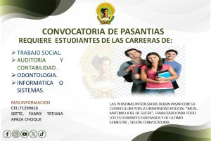 CONVOCATORIA PASANTIAS