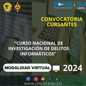 CONVOCATORIA CURSO NACIONAL DE INSVESTIGACIÓN DE DELITOS INFORMATICOS